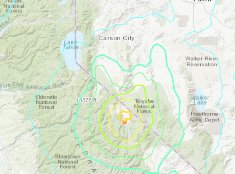 Large earthquake south of Coleville felt throughout Carson City region