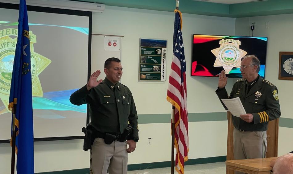 Carson City Sheriff’s Office promotes Daniel Gonzales to rank of Captain Carson City Nevada